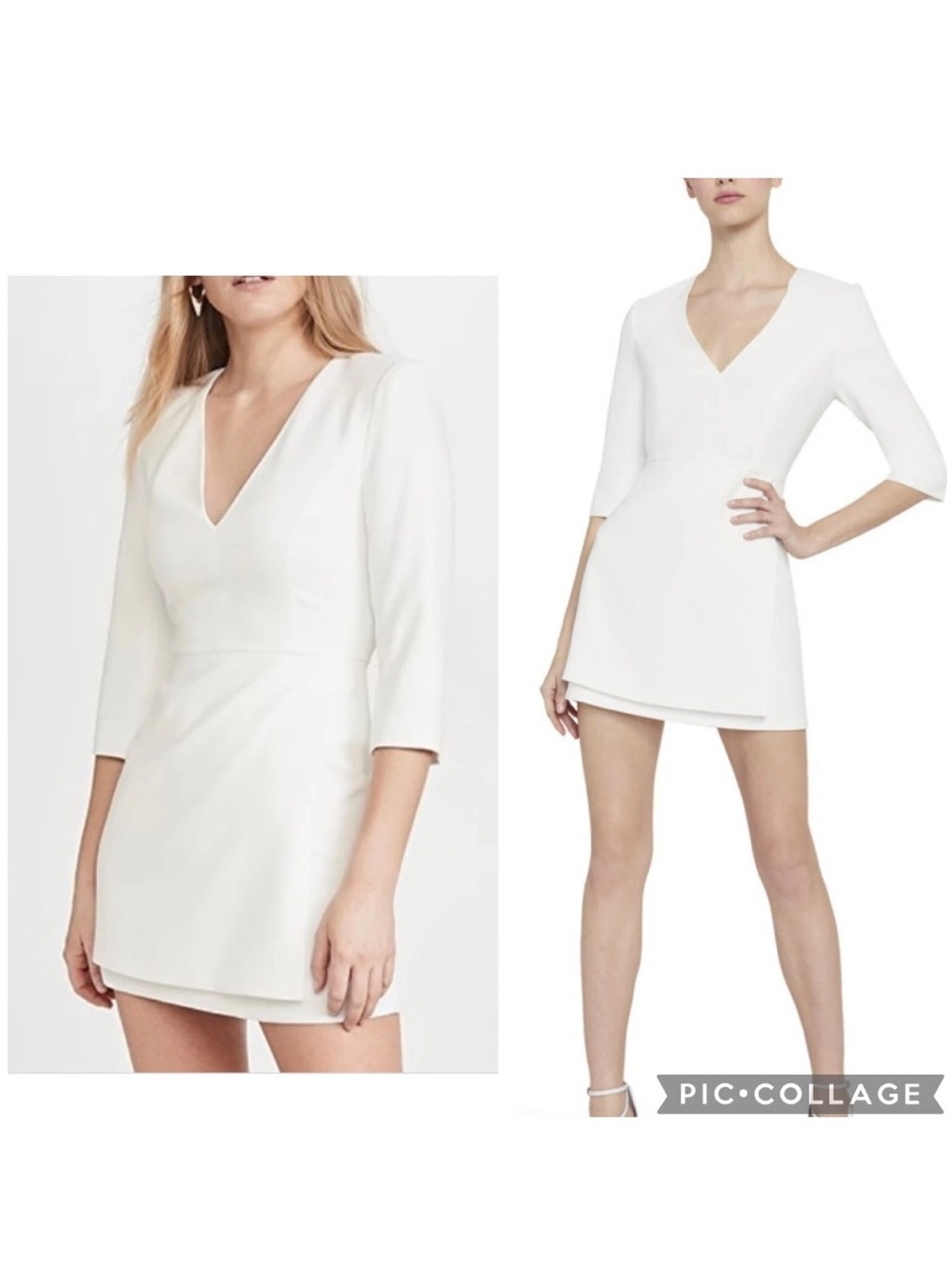 Alice & Olivia Stevie Double Layer Mini Dress